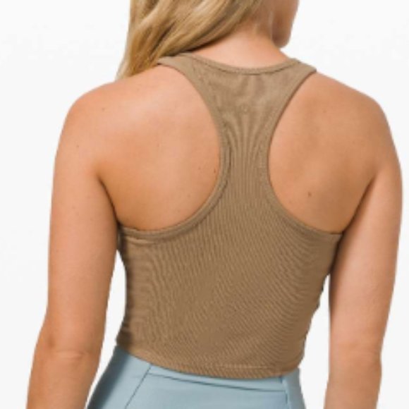 lululemon LA Front Racer Crop Tank Frontier Size 6 NWT - Picture 2 of 4